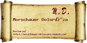 Morschauer Doloróza névjegykártya